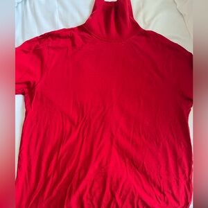 Lands' End Red Turtleneck